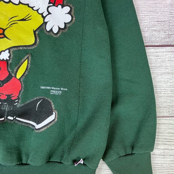 Vintage 1994 Tweety Bird Looney Tunes Cartoon Crewneck - Picture 4 of 7